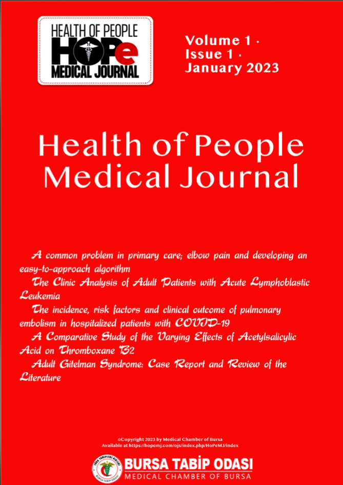 					View Vol. 1 No. 1 (2023): Health of People Medical Journal
				